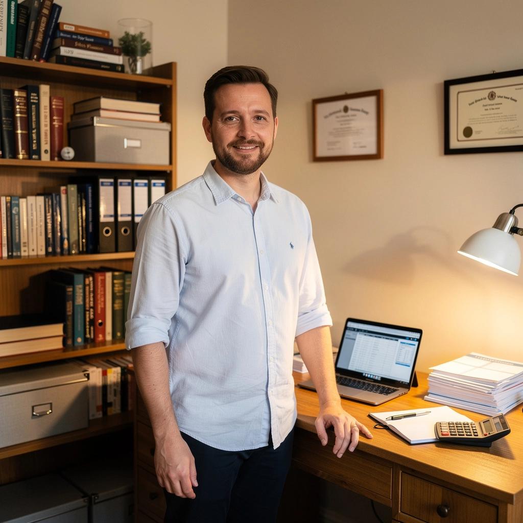 Családi költségvetés tervezése egy asztalon, pénzügyi jegyzetekkel és számológéppel.